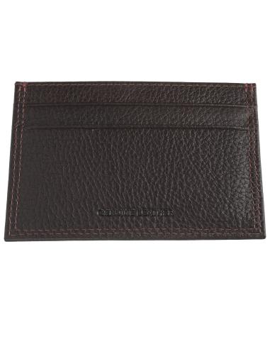 MINI PORTA-CARTÕES EM PELE CASTANHA ZIPPO