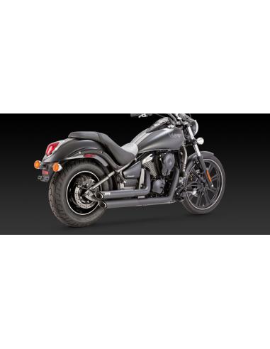 EXHAUST TWIN SLASH FITS VN900 06-UP