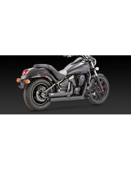 EXHAUST TWIN SLASH FITS VN900 06-UP
