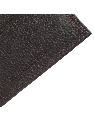 MINI PORTA-CARTÕES EM PELE CASTANHA ZIPPO