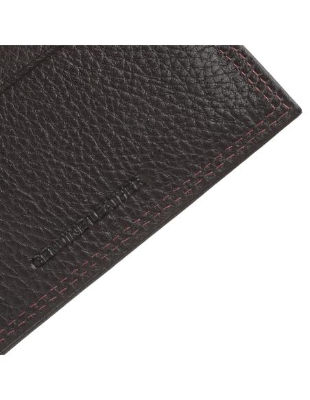 MINI PORTA-CARTÕES EM PELE CASTANHA ZIPPO
