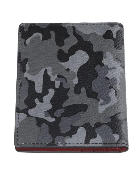 GREY CAMOUFLAGE LEATHER CARD HOLDER BY ZIPPO