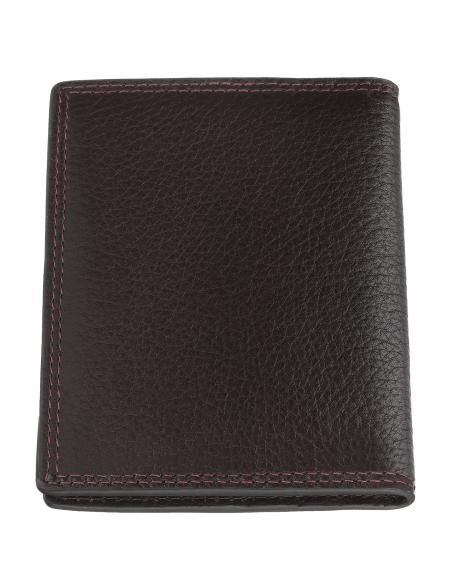 BROWN LEATHER CARD WALLET BY ZIPPO