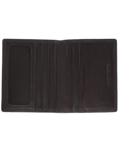 BROWN LEATHER CARD WALLET BY ZIPPO
