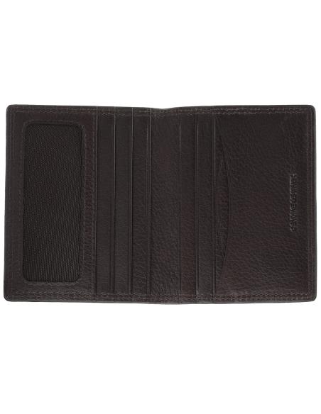 BROWN LEATHER CARD WALLET BY ZIPPO