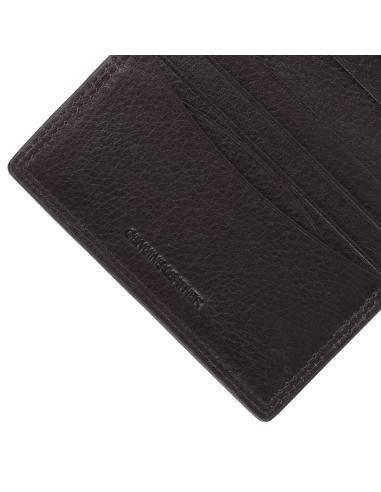 BROWN LEATHER CARD WALLET BY ZIPPO