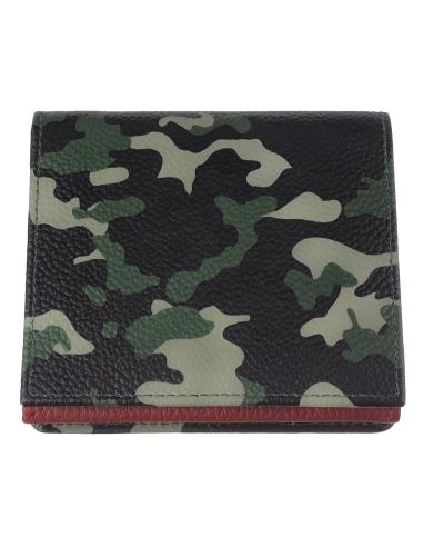 GREEN CAMOUFLAGE WALLET WITH COIN PURSE ZIPPO