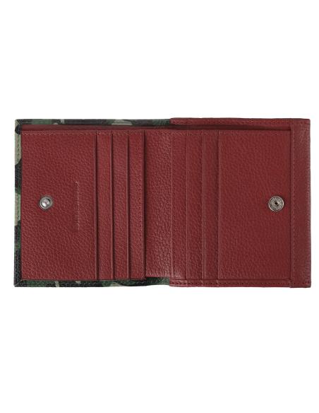 GREEN CAMOUFLAGE WALLET WITH COIN PURSE ZIPPO
