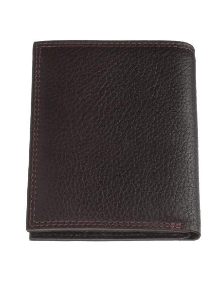 PORTEFEUILLE TRIFOLD EN CUIR BRUN ZIPPO