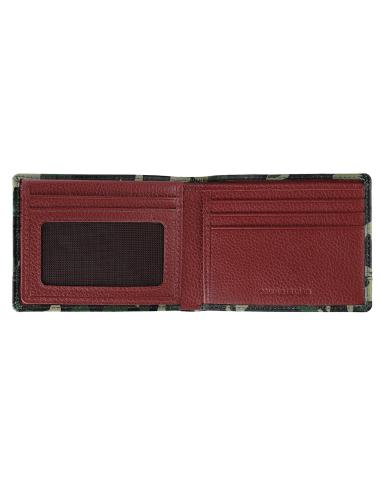 TRIFOLD WALLET GREEN CAMOUFLAGE LEATHER BY ZIPPO