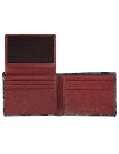 PORTEFEUILLE TRIFOLD EN CUIR GRIS CAMOUFLAGE PAR ZIPPO