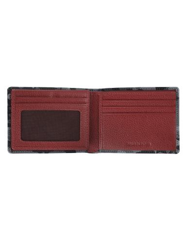 LEATHER TRIFOLD WALLET IN CAMOUFLAGE GRAY BY ZIPPO