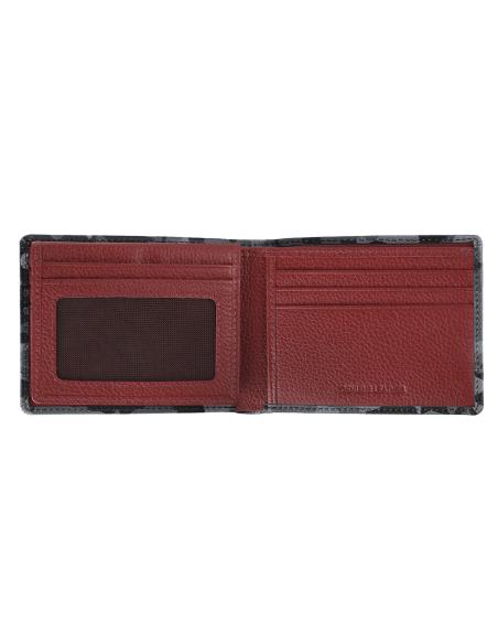 PORTEFEUILLE TRIFOLD EN CUIR GRIS CAMOUFLAGE PAR ZIPPO