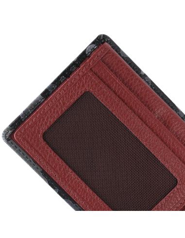 LEATHER TRIFOLD WALLET IN CAMOUFLAGE GRAY BY ZIPPO