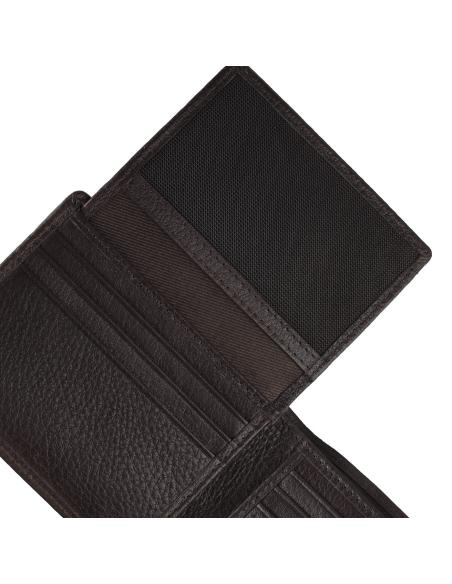 ZIPPO CUIR BRUN TRIFOLD HORIZONTAL PORTEFEUILLE