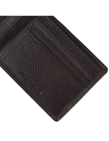 ZIPPO CUIR BRUN TRIFOLD HORIZONTAL PORTEFEUILLE