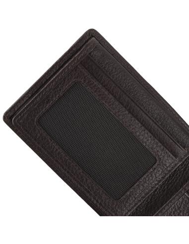 ZIPPO CUIR BRUN TRIFOLD HORIZONTAL PORTEFEUILLE