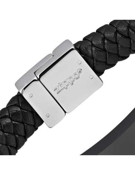 Bracelet En Cuir Avec Fermoir Magnétique 20 Cm Zippo