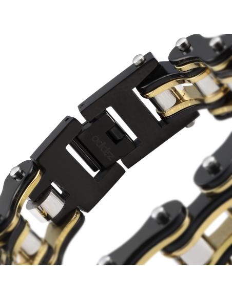 Bracelete De Corrente De Motocicleta Ouro Preto Prata Ouro Preto 20 Cm Zippo