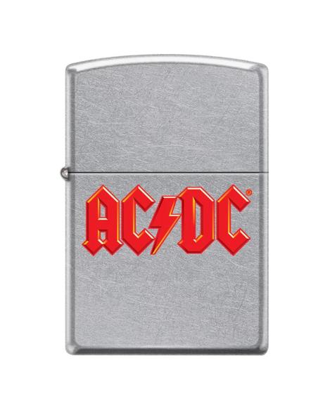 ISQUEIRO ZIPPO COM LOGÓTIPO ACDC VERMELHO