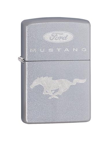 BRIQUET ZIPPO AVEC LOGO MUSTANG CHROMÉ