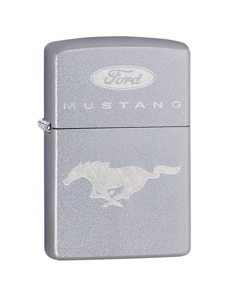 BRIQUET ZIPPO AVEC LOGO MUSTANG CHROMÉ