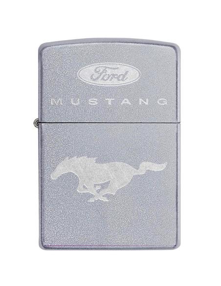 Zippo Lighter Chrome With Mustang Logo | Sale Price