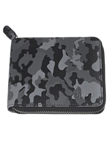 PORTEFEUILLE ZIPPÉ EN CUIR CAMOUFLAGE GRIS ZIPPO