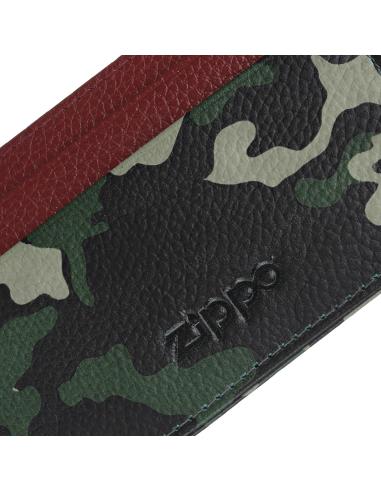 ZIPPO GREEN CAMOUFLAGE OPEN CARDHOLDER
