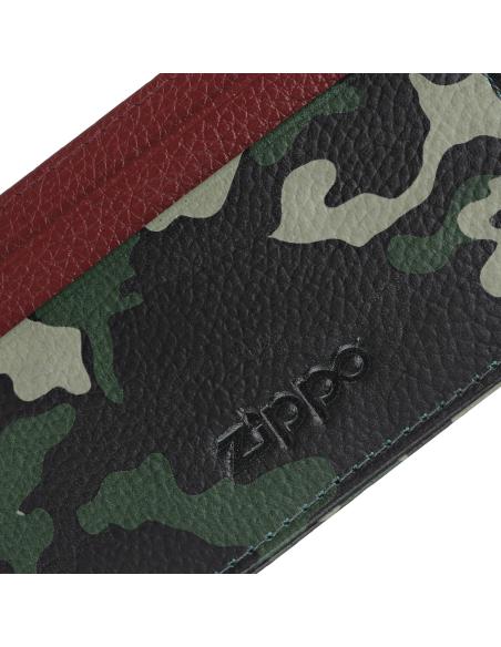 ZIPPO GREEN CAMOUFLAGE OPEN CARDHOLDER