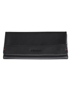 Comprar Tabaquera De Napa Negra Trifold De Zippo a precio de oferta