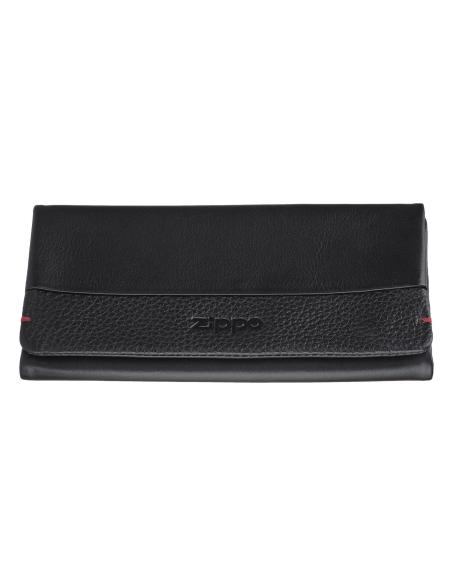Comprar Tabaquera De Napa Negra Trifold De Zippo a precio de oferta