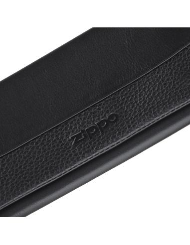 Comprar Tabaquera De Napa Negra Trifold De Zippo a precio de oferta