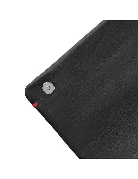 TRIFOLD TOBACCO POUCH IN BLACK NAPPA LEATHER BY ZIPPO