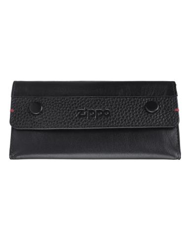 TABATIÈRE EN CUIR NAPPA AVEC FERMOIRS ZIPPO
