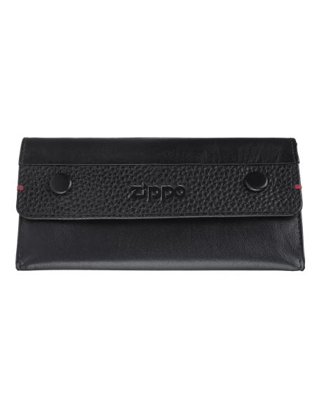 TABATIÈRE EN CUIR NAPPA AVEC FERMOIRS ZIPPO