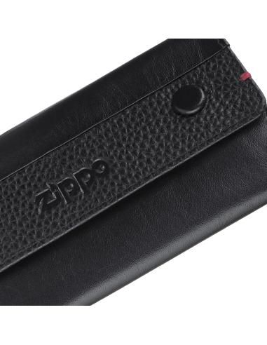 TABATIÈRE EN CUIR NAPPA AVEC FERMOIRS ZIPPO