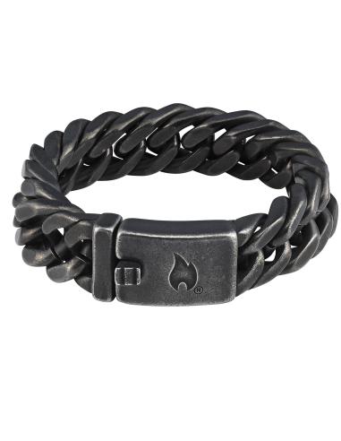Bracelet En Acier Inoxydable Antique À Maillons Moyens 20 Cm Zippo