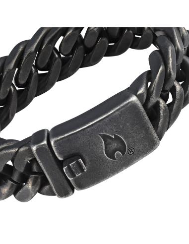 Bracelet En Acier Inoxydable Antique À Maillons Moyens 20 Cm Zippo