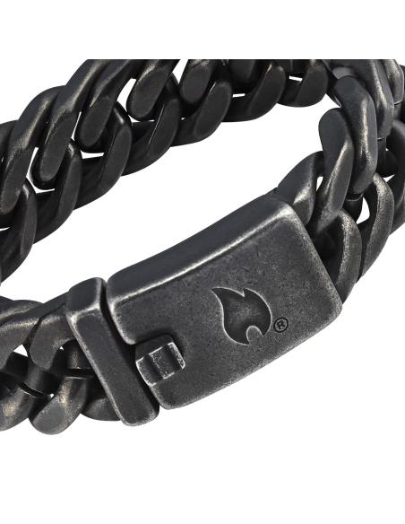BRACELETE DE AÇO INOXIDÁVEL DE ELO MÉDIO 20 CM ZIPPO