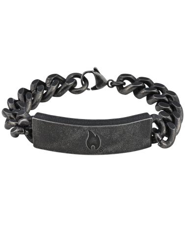 Bangle Zippo 22 Cm À Maillons Épais Antiquisés
