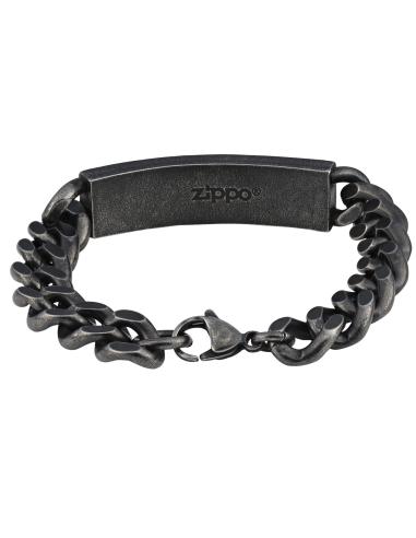 THICK LINK ANTIQUED SLAVE BRACELET 22 CM ZIPPO