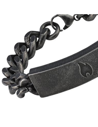 Bangle Zippo 22 Cm À Maillons Épais Antiquisés