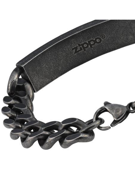 THICK LINK ANTIQUED SLAVE BRACELET 22 CM ZIPPO