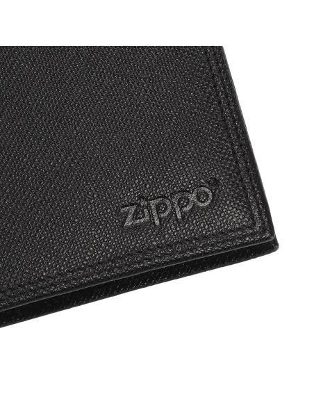 PORTEFEUILLE EN CUIR DE VACHETTE SAFFIANO EMBOSSÉ ZIPPO