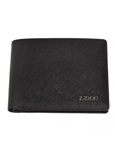 ZIPPO SAFFIANO LEATHER WALLET WITH ID FLAP