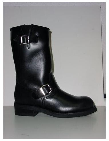 BOOT BIKER PULL OIL BLACK 1590