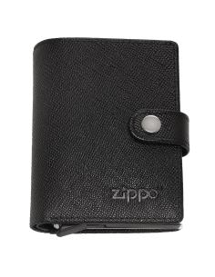 SAFFIANO LEATHER WALLET WITH AUTOMATIC CARD HOLDER BY ZIPPO