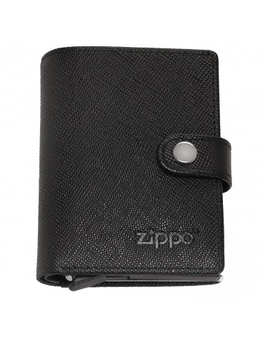 SAFFIANO LEATHER WALLET WITH AUTOMATIC CARD HOLDER BY ZIPPO