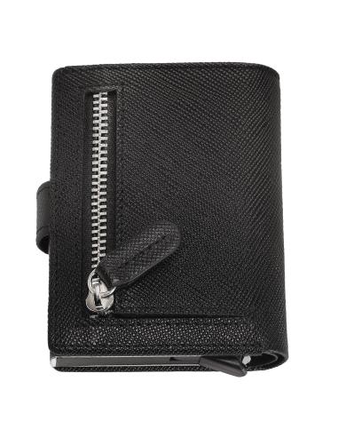 SAFFIANO LEATHER WALLET WITH AUTOMATIC CARD HOLDER BY ZIPPO